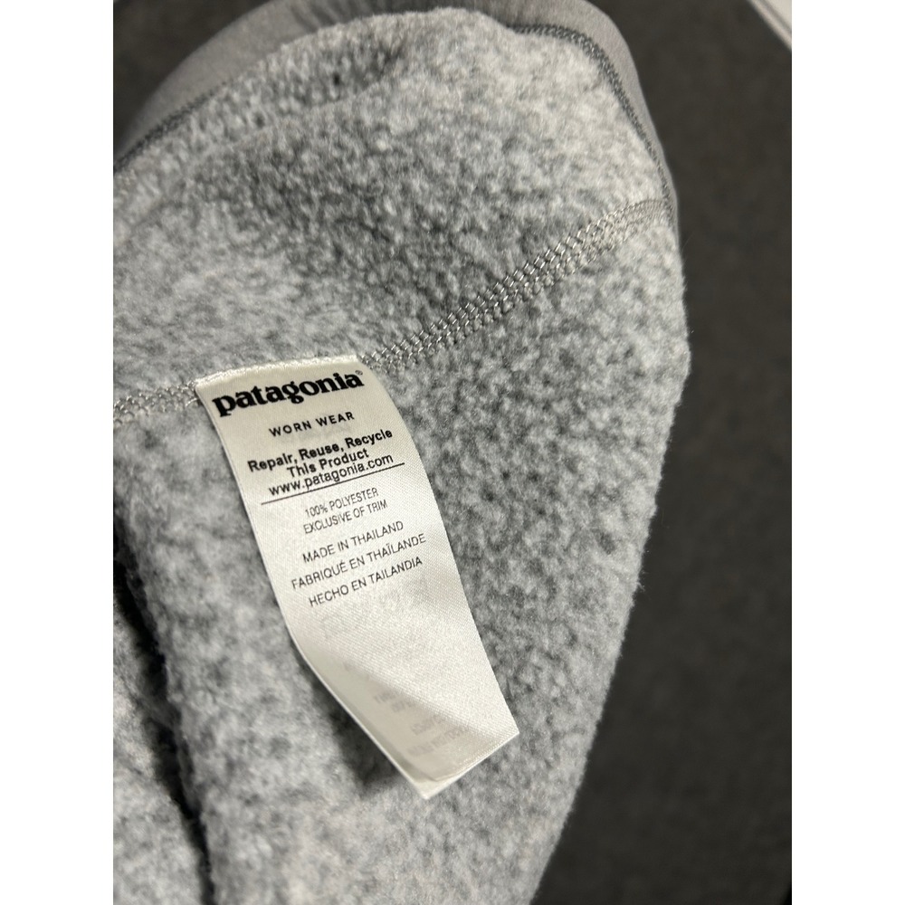Patagonia 1/4 zip better sweater womens small gray birch white new - Picture 6 of 8
